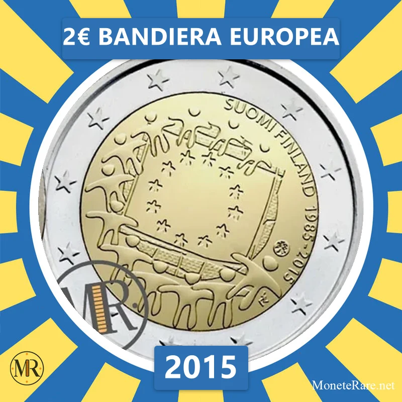 2€ Bandiera Europea 2015 Finlandia 2€ Bandiera Europea 2015 Finlandia (foto moneta)