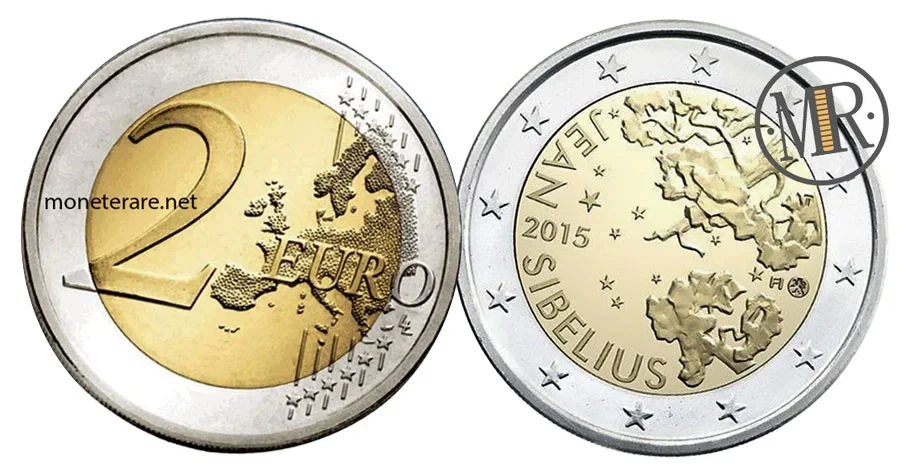 2 Euro Commemorativi Finlandia 2015 - Jean Sibelius