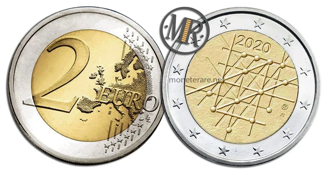 2 Euro Commemorativi Finlandia 2020 Università di Turku