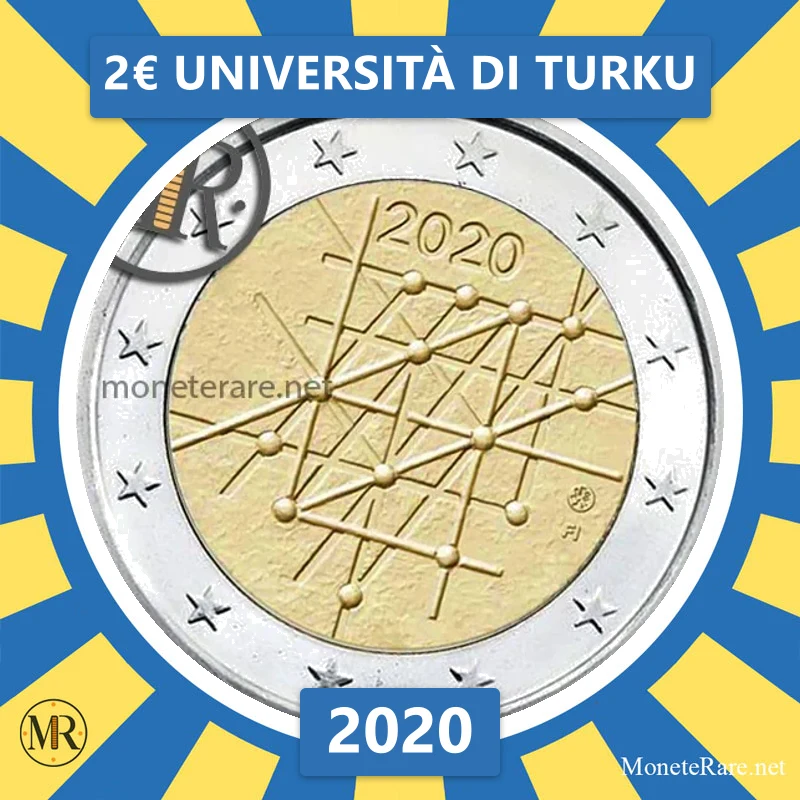 2€ Università di Turku 2020 Finlandia (foto moneta)