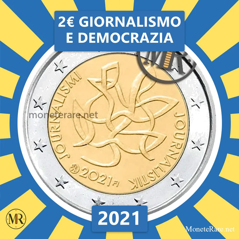 2€ Giornalismo e Democrazia 2021 Finlandia (foto moneta)