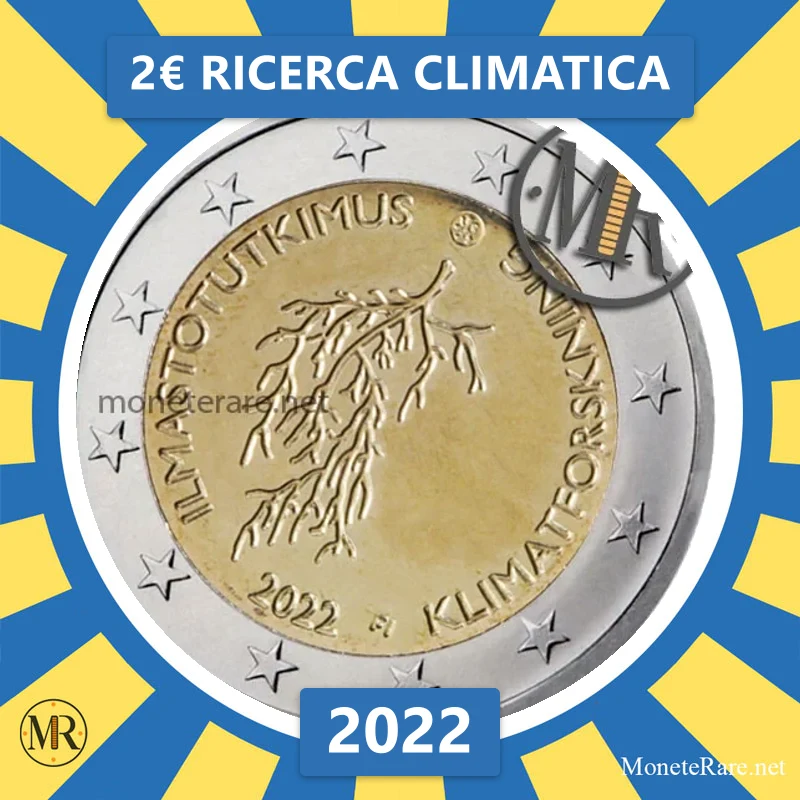 2€ Ricerca Climatica 2022 Finlandia (foto moneta)