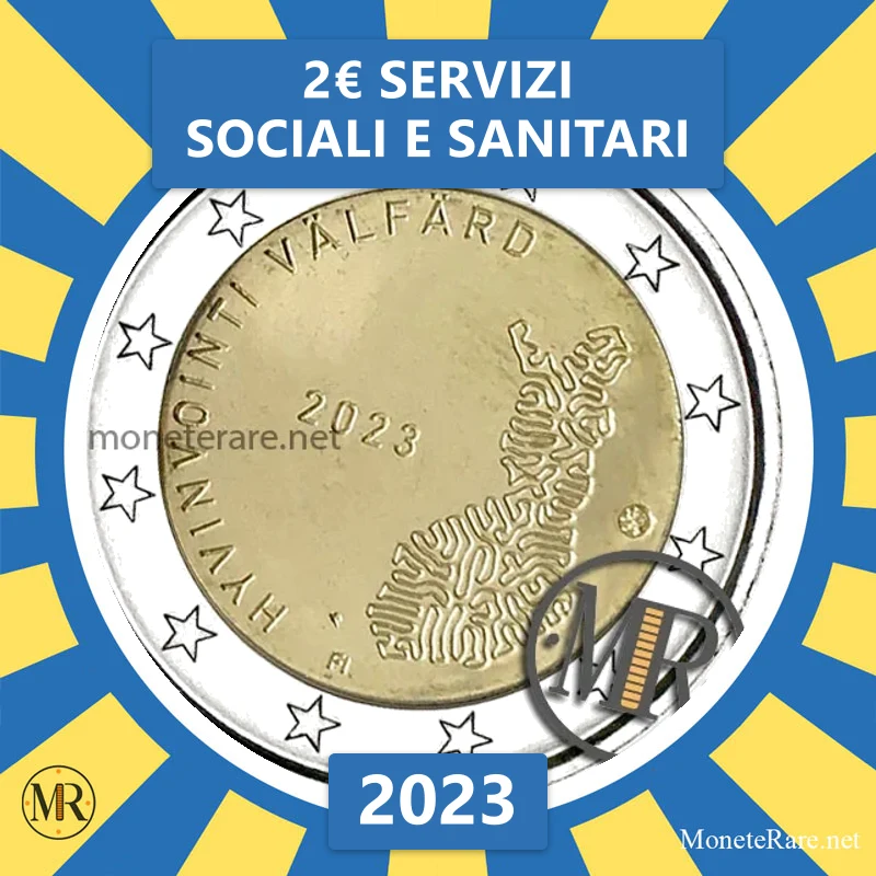 2€ Servizi Sociali e Sanitari 2023 Finlandia (foto moneta)