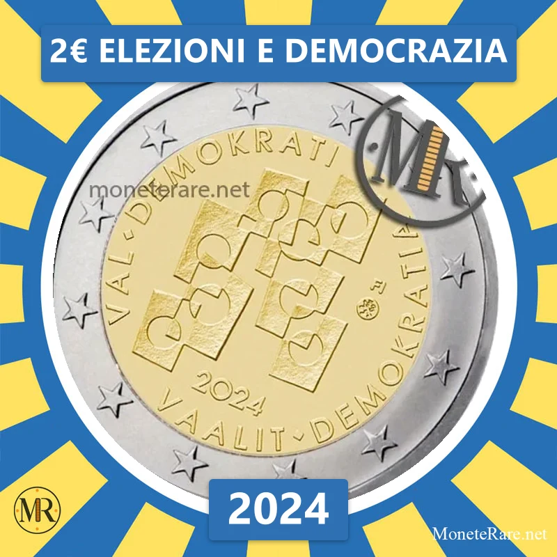 2€ Elezioni e Democrazia 2024 Finlandia (foto moneta)