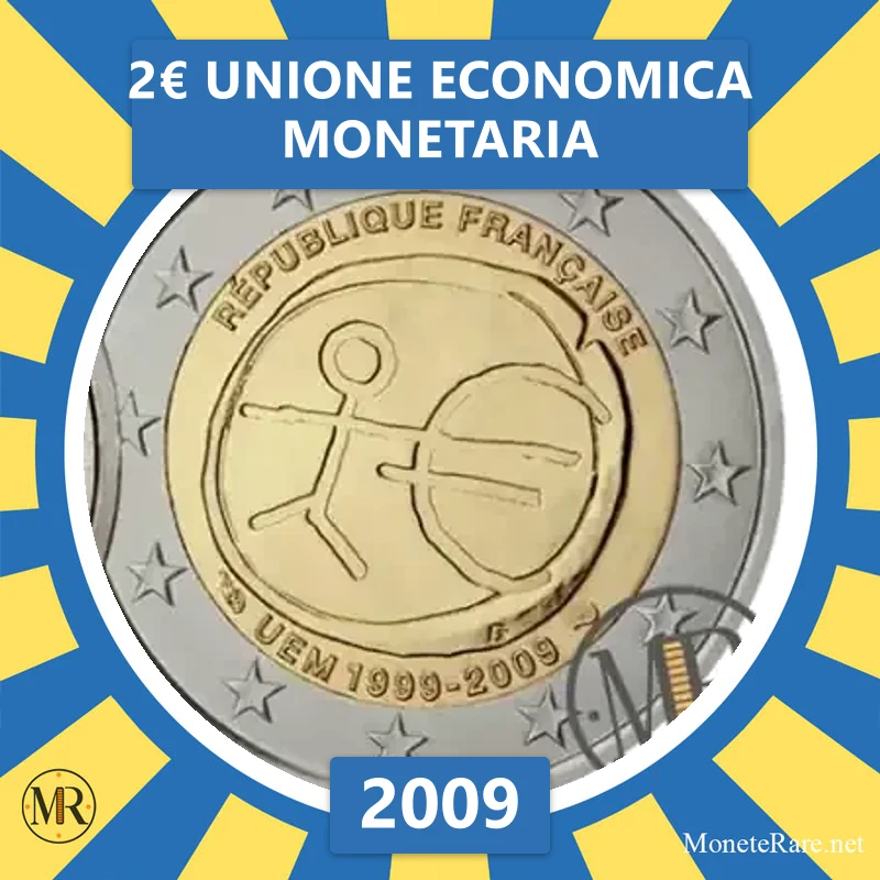 2€ Unione Economica Monetaria 2009 Francia (foto moneta)