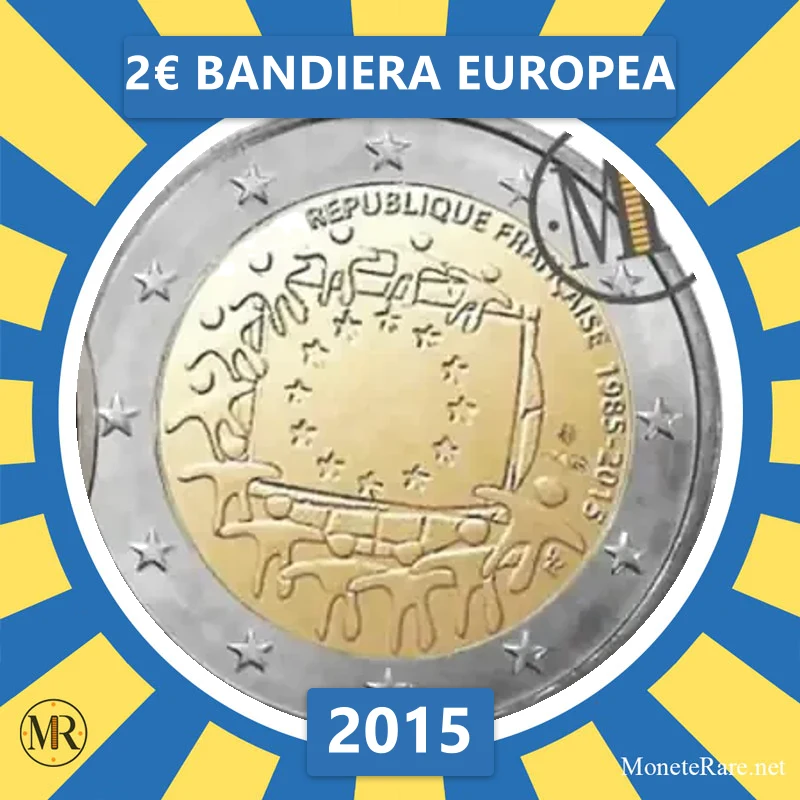 2€ Bandiera Europea 2015 Francia 2€ Bandiera Europea 2015 Francia (foto moneta)