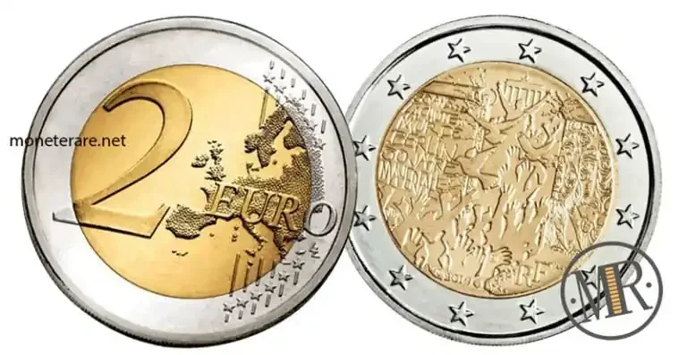 2 Euro Commemorativi Francia 2019 - Caduta del Muro di Berlino