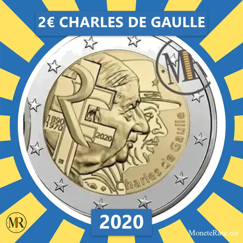 2€ Charles de Gaulle 2020 Francia 2€ Charles de Gaulle 2020 Francia (foto moneta)