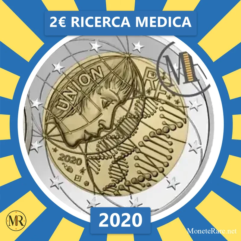 2€ Ricerca medica 2020 Francia 2€ Ricerca medica 2020 Francia (foto moneta)