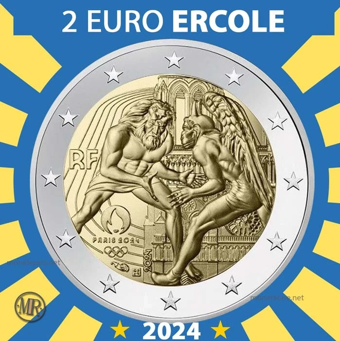 2€ XXXIII Giochi Olimpici 2024 Francia 2€ XXXIII Giochi Olimpici 2024 Francia (foto moneta)