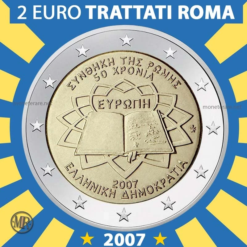 2€ Trattati di Roma 2007 Grecia (foto moneta)