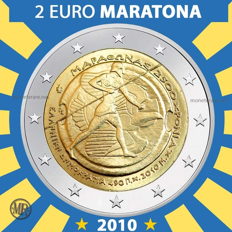 2€ Battaglia di Maratona 2010 Grecia (foto moneta)