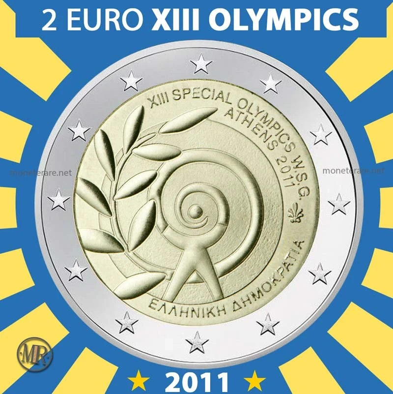 2€ XIII Special Olympics 2011 Grecia (foto moneta)
