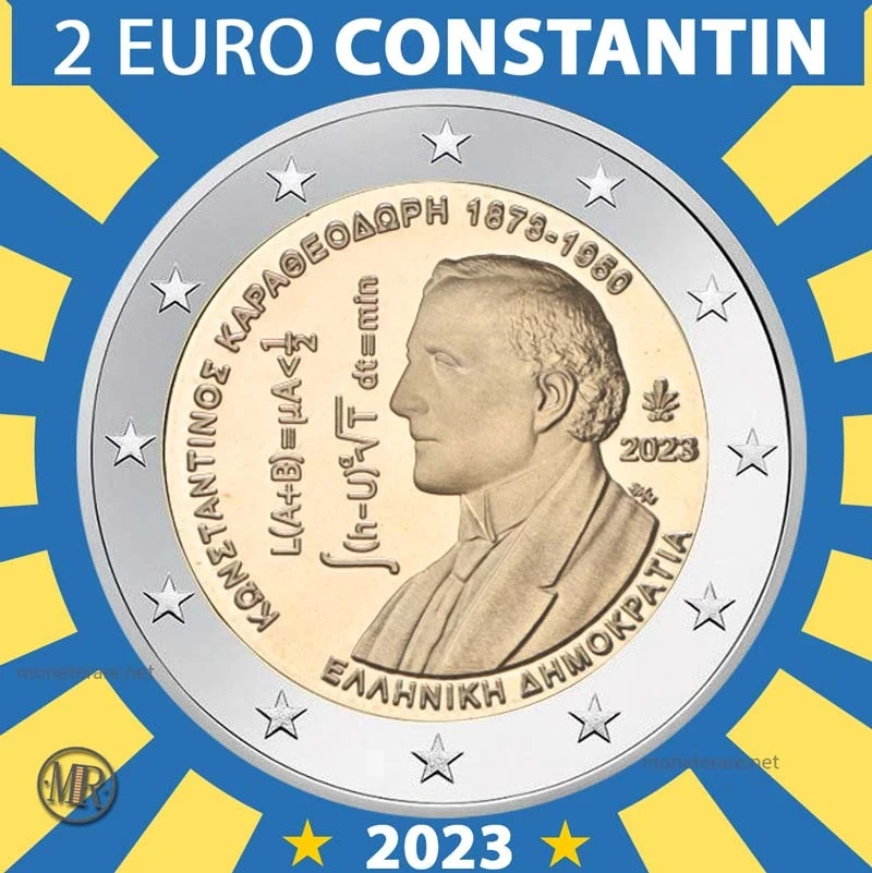 2€ Constantin Carathéodory 2023 Grecia (foto moneta)