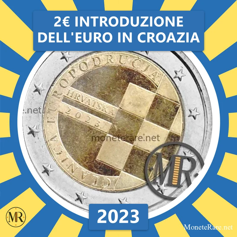 2€ Introduzione dell'Euro in Croazia 2023 Croazia (foto moneta)