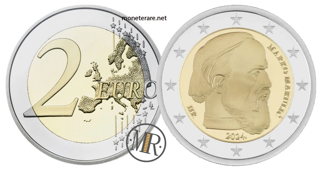 2 Euro Commemorativi Croazia 2024 – Marko Marulić