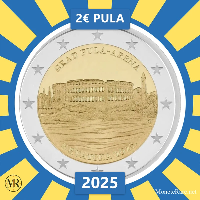 2€ Pula 2025 Croazia (foto moneta)