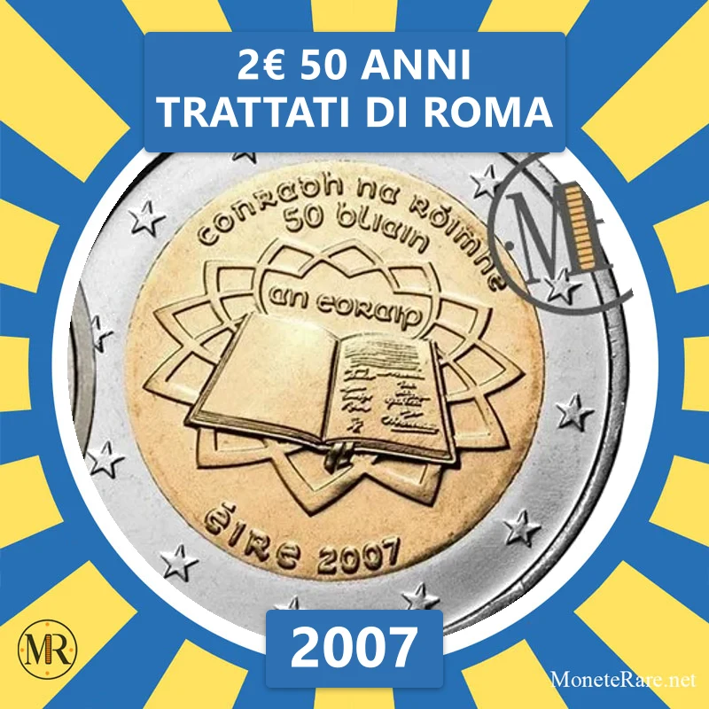 2€ 50 Anni Trattati di Roma 2007 Irlanda (foto moneta)