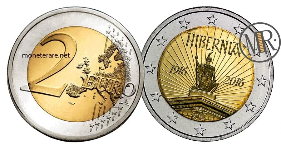 2 Euro Commemorativi Irlanda 2016 Rivolta di Pasqua