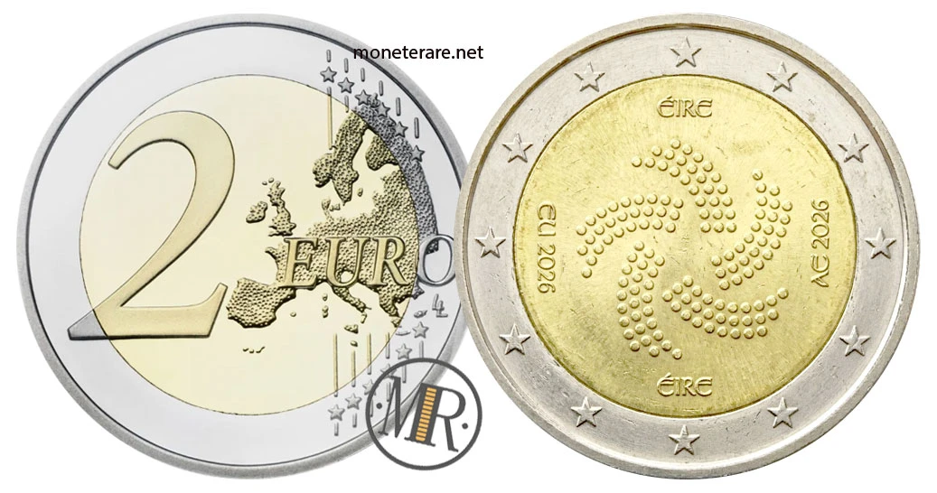 2 Euro Commemorativi Irlanda 2026 – Presidenza Unione Europea