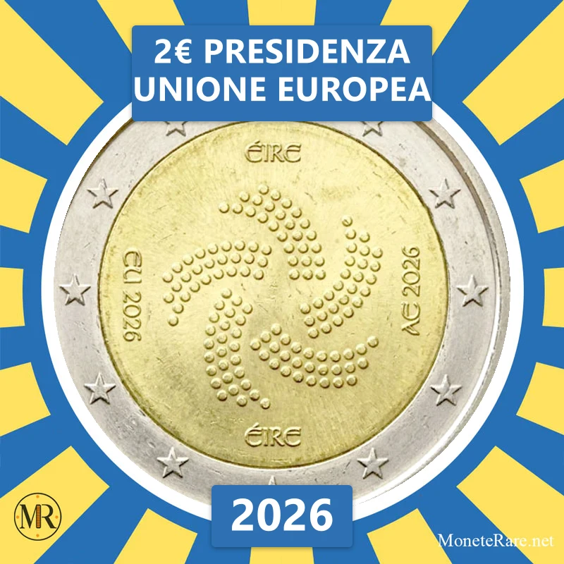 2€ Presidenza Unione Europea 2026 Irlanda (foto moneta)