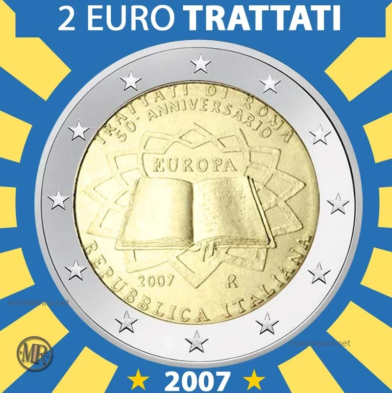 2€ 50 Anni dei Trattati di Roma 2007 Italia (foto moneta)