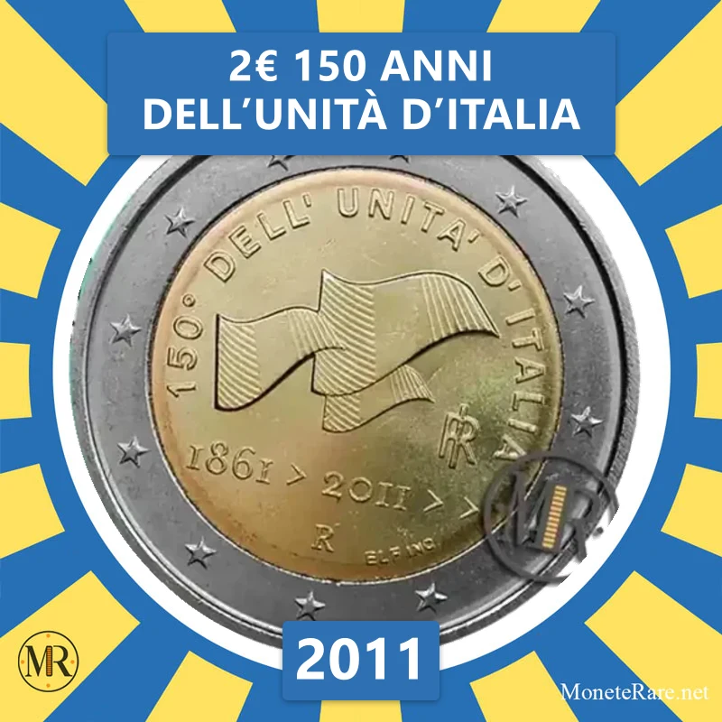 2€ 150 Anni dell’Unità d’Italia 2011 Italia (foto moneta)