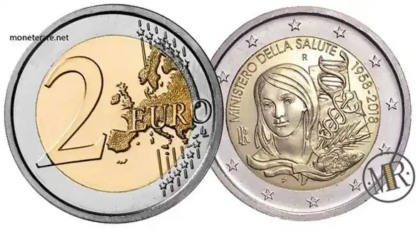2 Euro Commemorativi Italia 2018 Sessantesimo Anniversario dell