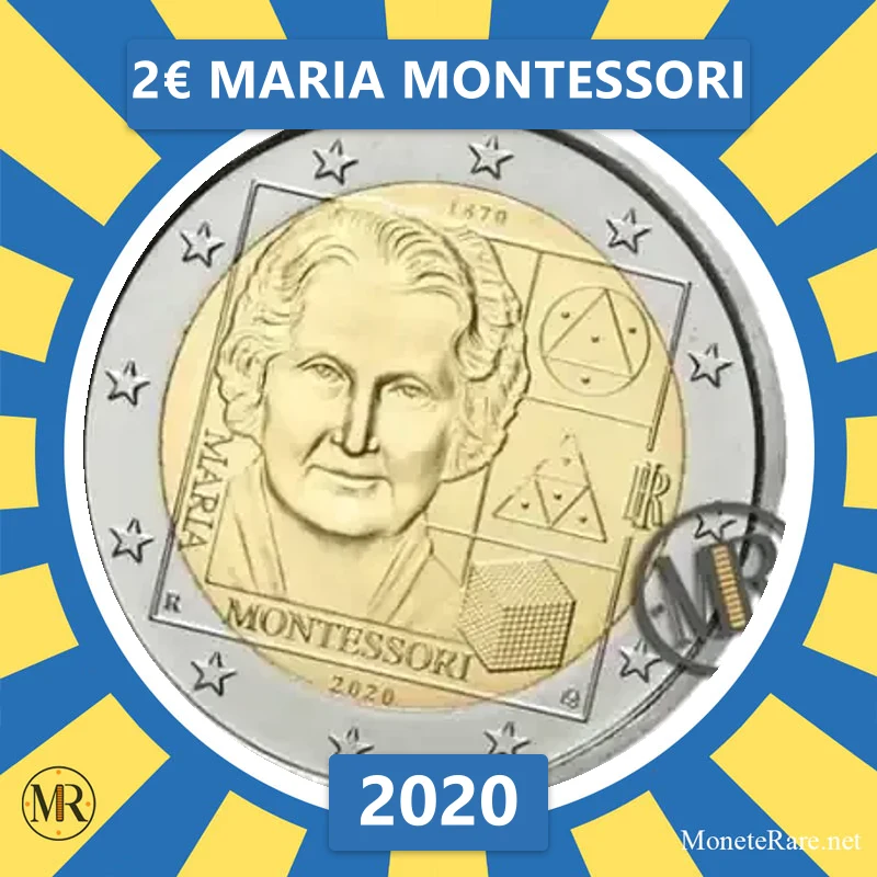 2€ Maria Montessori 2020 Italia (foto moneta)