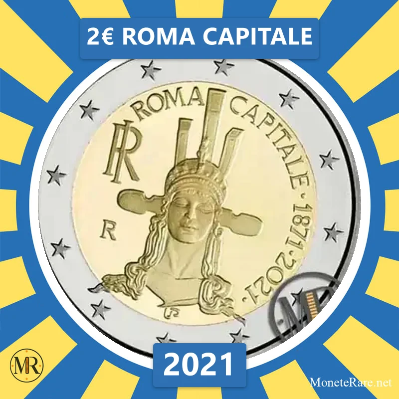 2€ Roma Capitale 2021 Italia (foto moneta)