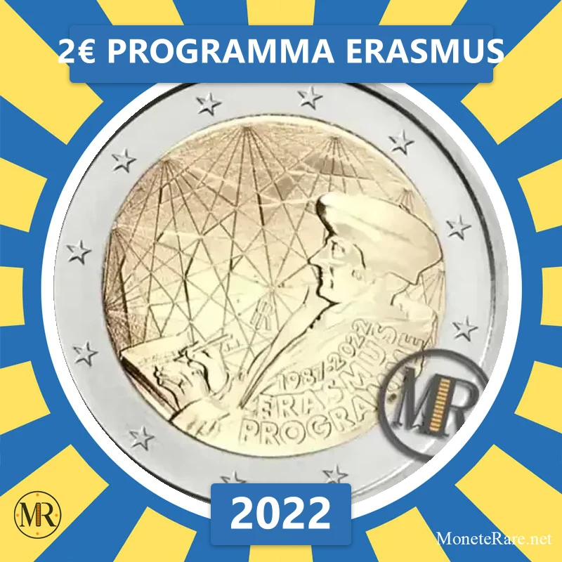 2€ Programma Erasmus 2022 Italia (foto moneta)