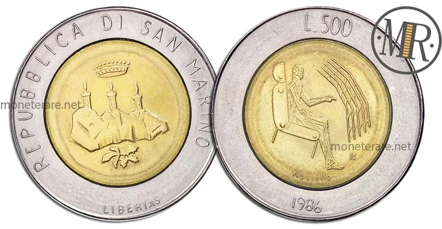 500 Lire 1986 San Marino | Valore e Rarità della Moneta 500 Lire 1986 San Marino