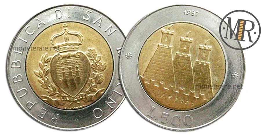 500 Lire 1987 San Marino | Valore e Rarità della Moneta 500 Lire 1987 San Marino