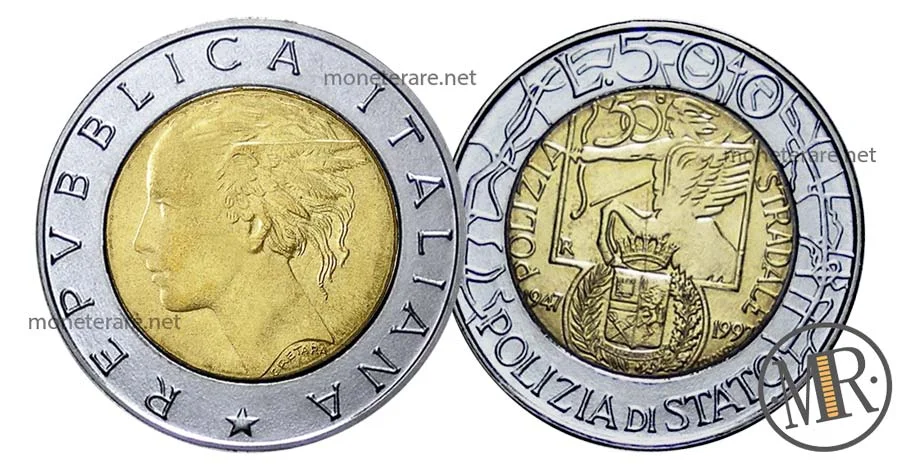 500 lire 1997 Polizia Stradale