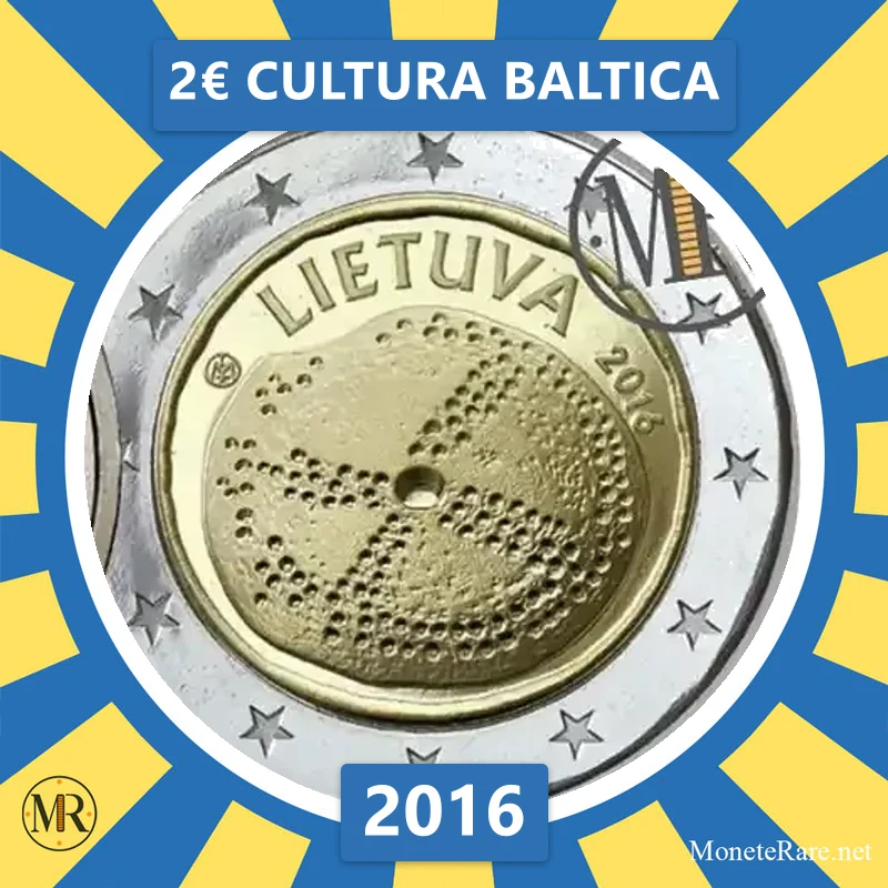 2€ Cultura Baltica 2016 Lituania (foto moneta)