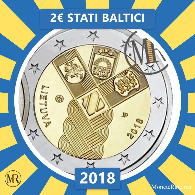 2€ Stati Baltici 2018 Lituania (foto moneta)