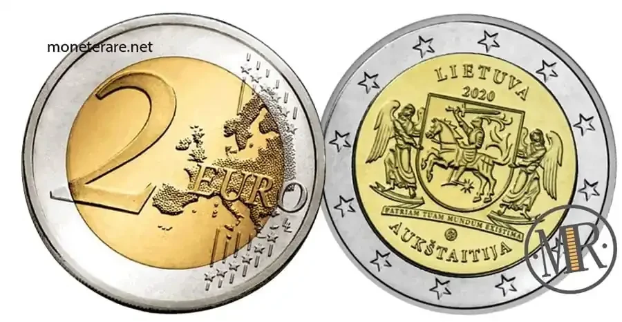2 Euro Commemorativi Lituania 2020 Aukštaitija