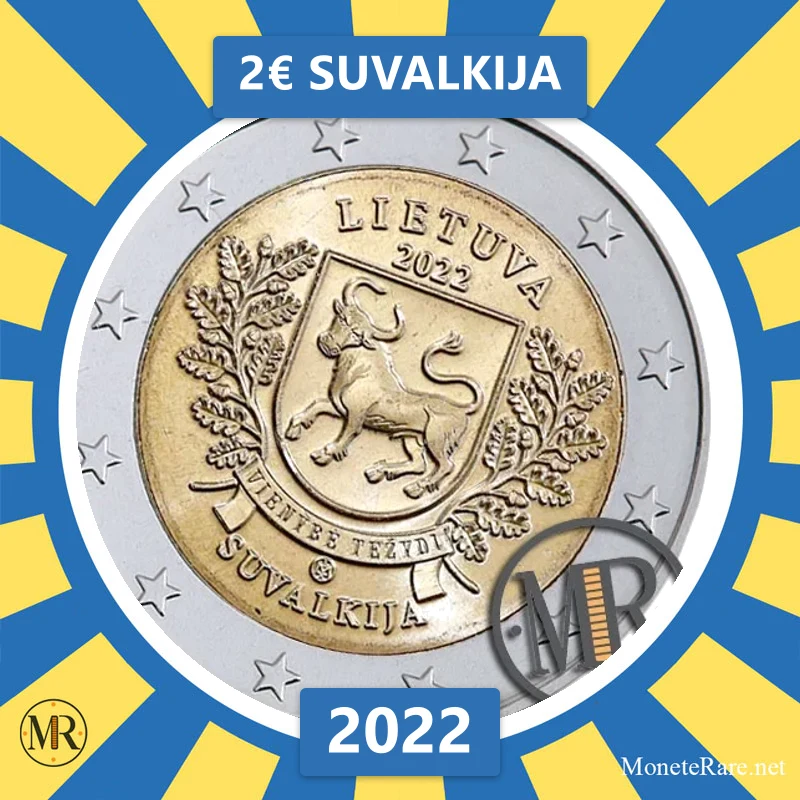 2€ Suvalkija 2022 Lituania (foto moneta)