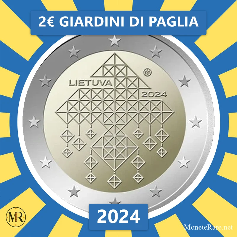 2€ Giardini di paglia 2024 Lituania (foto moneta)
