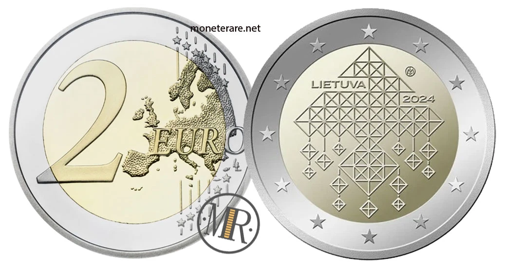2 Euro Commemorativi Lituania 2024 – Giardini di paglia