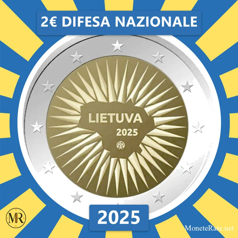 2€ Difesa nazionale 2025 Lituania (foto moneta)