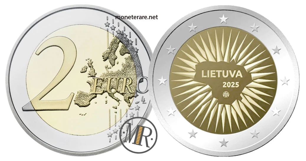 2 Euro Commemorativi Lituania 2025 – Difesa nazionale