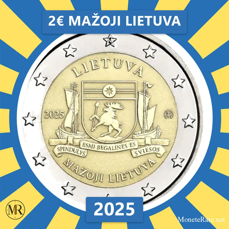 2€ Mažoji Lietuva 2025 Lituania (foto moneta)