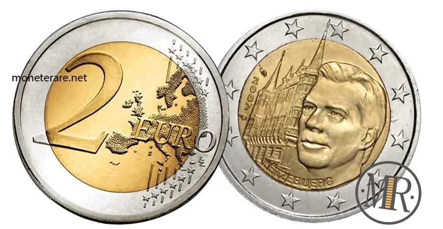 2 Euro Lussemburgo 2007 Commemorativi Il Palazzo Granducale