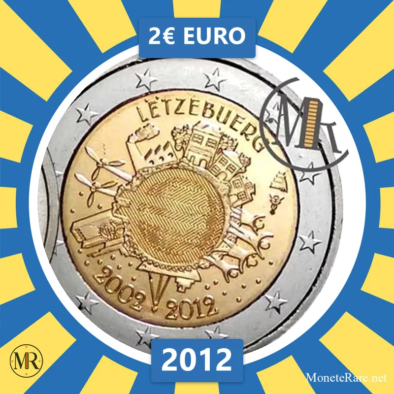 2€ EURO 2012 Lussemburgo (foto moneta)