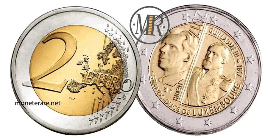 2 Euro Lussemburgo 2017 Moneta Commemorativa dellaNascita Granduca Guillaume III 200 (Luxembourg - Letzebuerg)