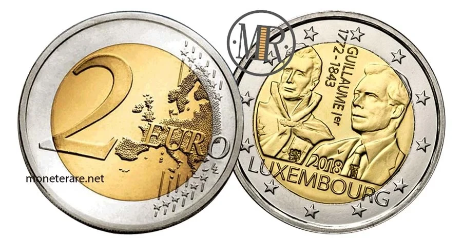 moneta da 2 Euro Lussemburgo 2018 Commemorativi dell