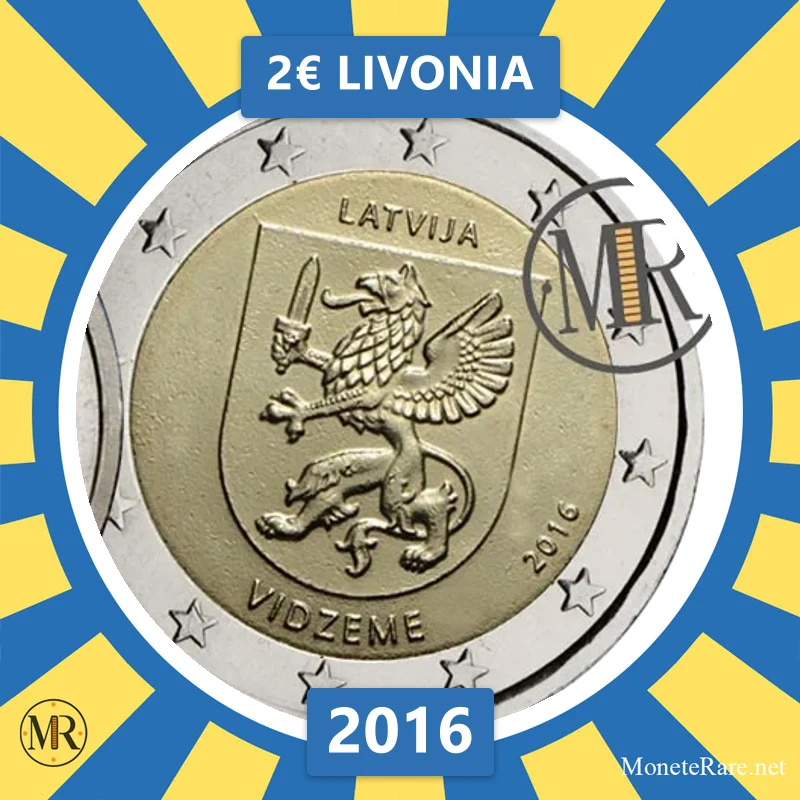 2€ Livonia 2016 Lettonia (foto moneta)