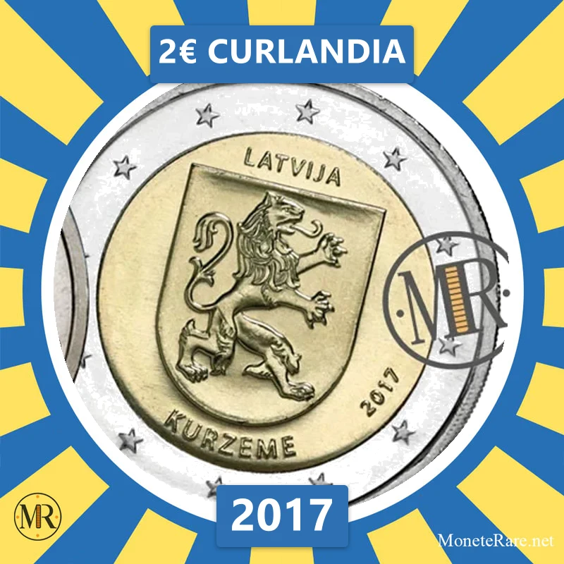 2€ Curlandia 2017 Lettonia (foto moneta)