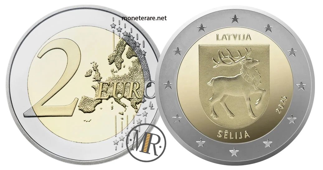 2 Euro Commemorativi Lettonia 2025 – Sēlija (regione storica)